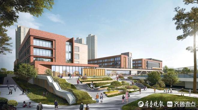 提供2520个学位崂山区浮山九年一贯制学校预计秋季投入使用(图1)