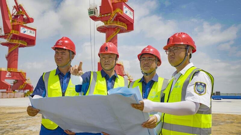 山东省首个风电设备大型专用码头主体工程完工(图1)